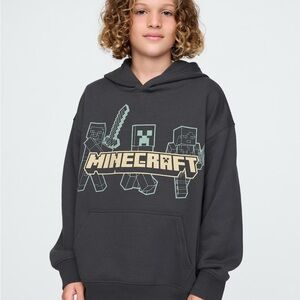 Kids Minecraft dark gray Hoodie